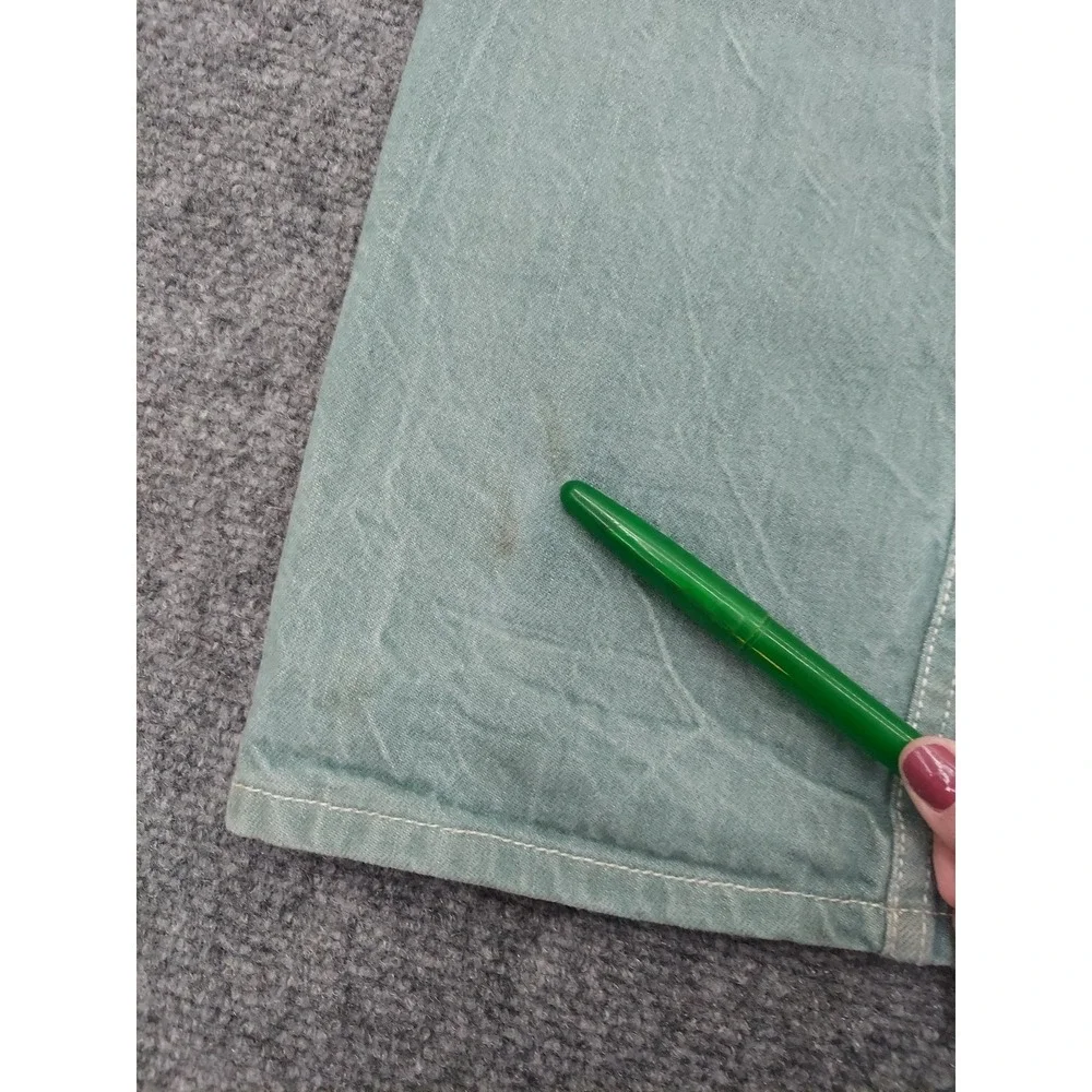 Levis‎ 501 XX Jeans Mens 30x28 Green Button Fly Straight Leg (tag size 33x32)